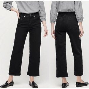 J Crew Slim wide-leg jean in clean black Size 28”